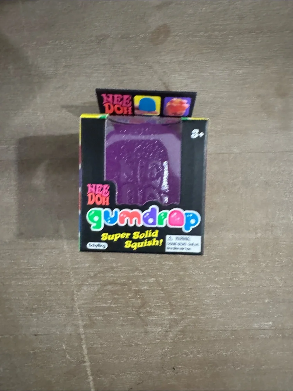 Gumdrop Super Solid Squish! Purple Sensory Toy